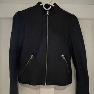 Lucky Brand ☘️ Puff Sleeve Leather Jacket NWOT size XS